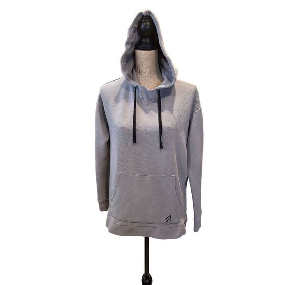 Peloton Tops - Peloton Women's Gray Ribbed Side Zip Hoodie Size S Long Sleeve